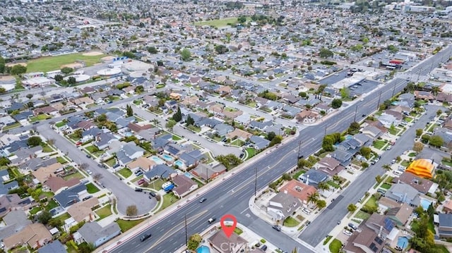 16001 Ballantine Ln, Huntington Beach, CA 92647 - aerial overview of property's location with nearby suburban area
