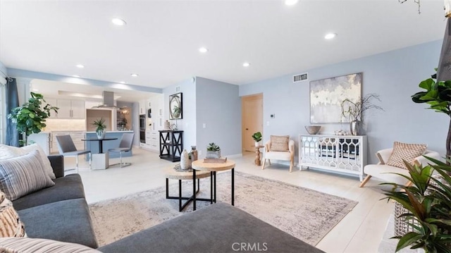 16001 Ballantine Ln, Huntington Beach, CA 92647 - living room featuring recessed lighting