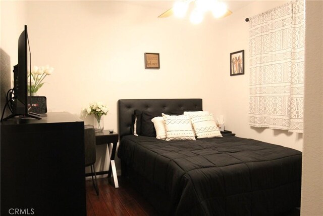 2653 Ashcroft Ave, Clovis, CA 93611 - bedroom featuring hardwood / wood-style floors and ceiling fan