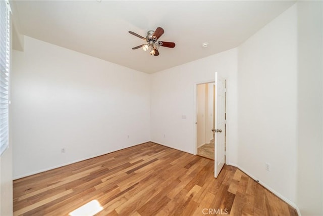 36877 Meadow Brook Way, Beaumont, CA 92223 - unfurnished room featuring light wood-style flooring and ceiling fan