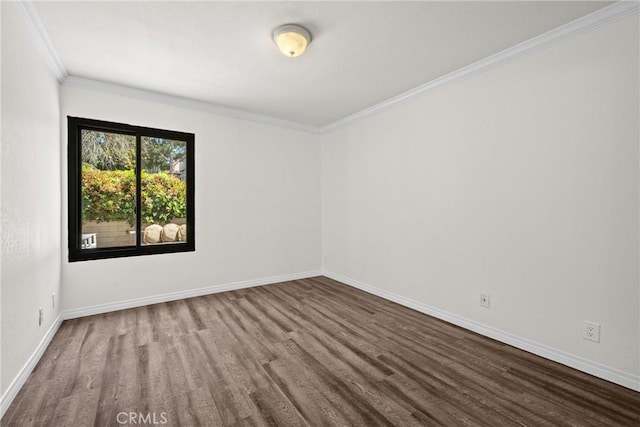 2357 Palos Verdes Dr W Unit 3, Palos Verdes Estates, CA 90274 - unfurnished room with crown molding, baseboards, and wood finished floors