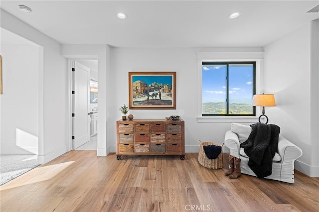 41950 Hacienda Dr, Murrieta, CA 92562 - sitting room featuring wood finished floors, recessed lighting, and baseboards