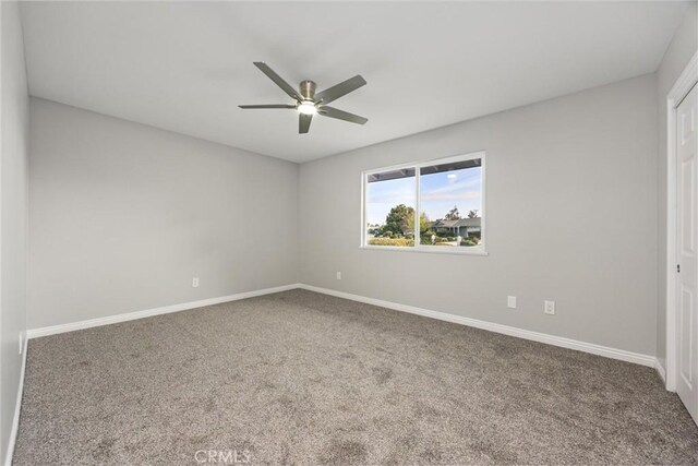513 River Oaks Dr, Bakersfield, CA 93309 - carpeted empty room featuring ceiling fan and baseboards