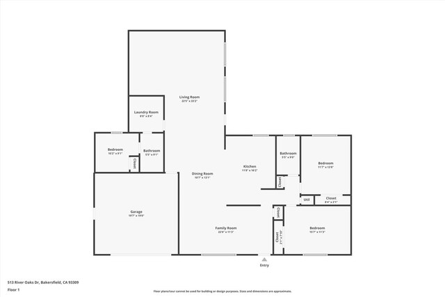 513 River Oaks Dr, Bakersfield, CA 93309 - plan
