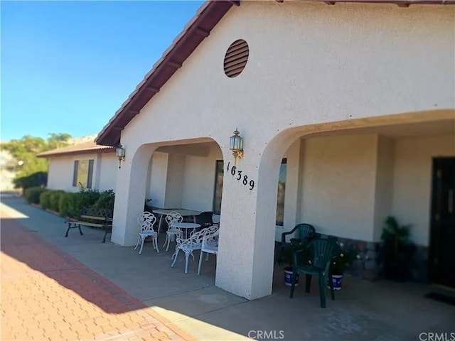 16389 Viho Ct, Apple Valley, CA 92307 - view of patio / terrace featuring outdoor dining area