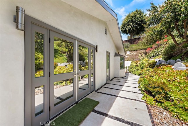3120 Bern Dr, Laguna Beach, CA 92651 - view of property exterior featuring french doors and stucco siding