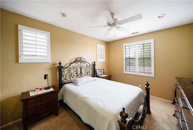 27518 Hazelhurst St Unit 1, Murrieta, CA 92562 - bedroom featuring carpet floors, baseboards, and a ceiling fan