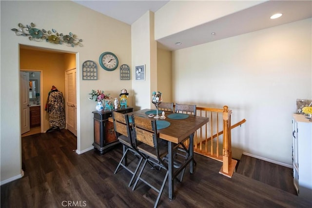 27518 Hazelhurst St Unit 1, Murrieta, CA 92562 - dining space with wood finished floors, baseboards, and recessed lighting