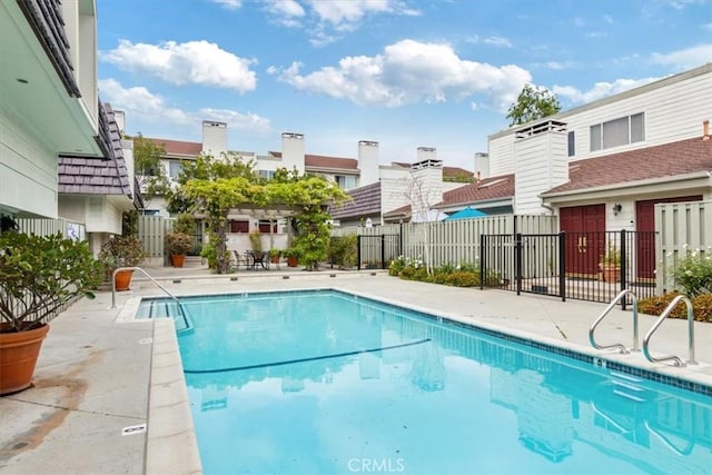 4730 Ben Ave Unit 3, Valley Village, CA 91607 - community pool with fence and a patio area