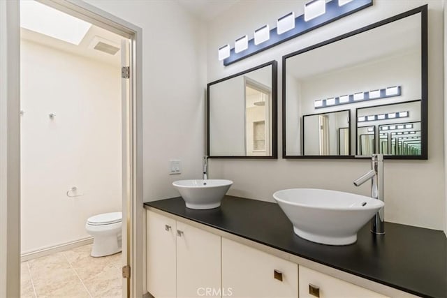 4730 Ben Ave Unit 3, Valley Village, CA 91607 - full bath with toilet, a sink, and double vanity