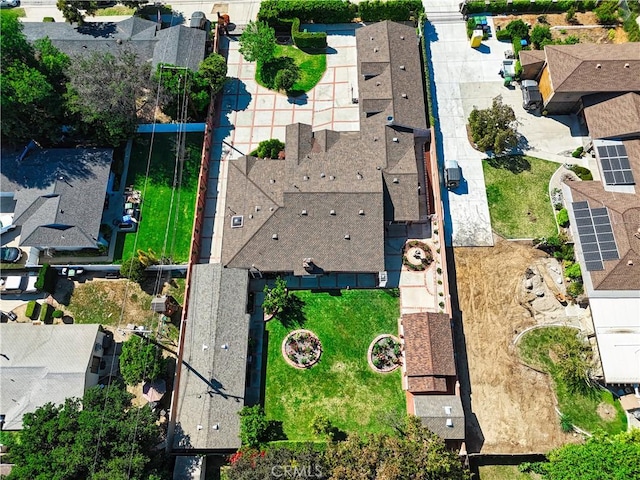 bird's eye view featuring a residential view
