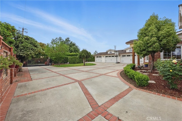 view of front of home with concrete driveway