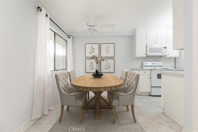 121 Sinclair Ave Unit 122, Glendale, CA 91206 - dining space featuring a ceiling fan and light tile patterned floors