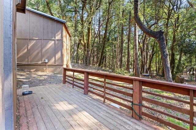 view of deck