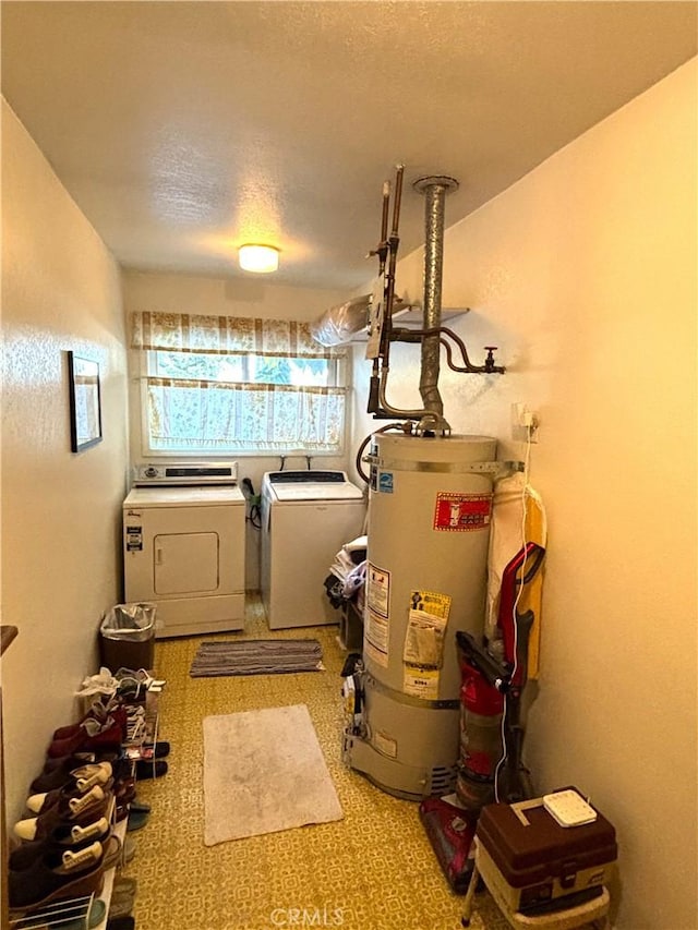 1193 W Molly Ct, Upland, CA 91786 - utility room featuring washing machine and clothes dryer and water heater