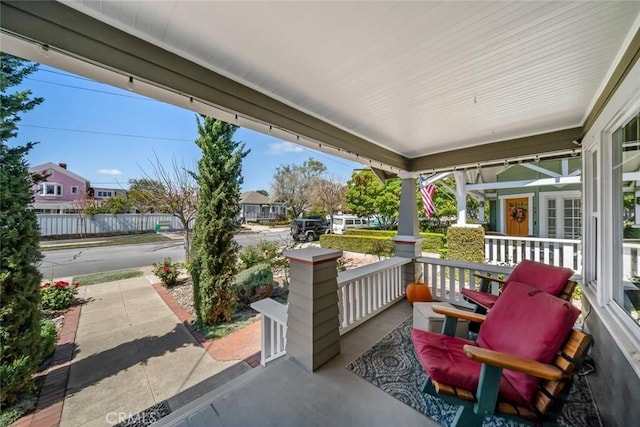 1339 Higuera St, San Luis Obispo, CA 93401 - view of patio / terrace with a residential view and a porch