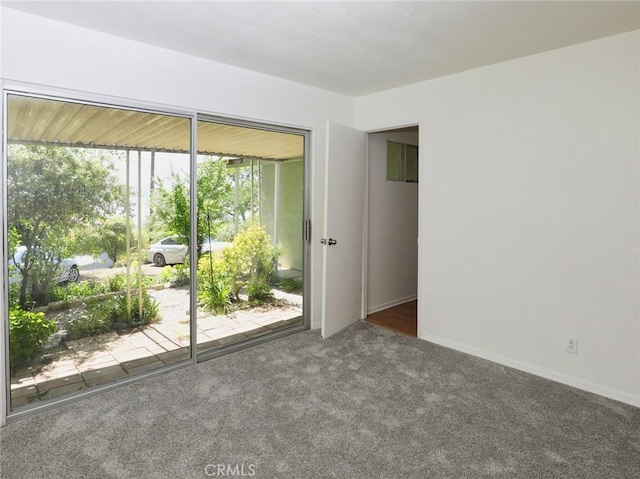 view of carpeted empty room