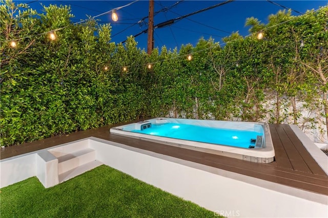 5142 Brynhurst Ave, Los Angeles, CA 90043 - view of pool featuring hot tub deck surround
