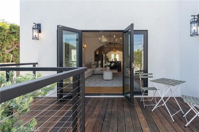 5142 Brynhurst Ave, Los Angeles, CA 90043 - property entrance with a balcony and stucco siding