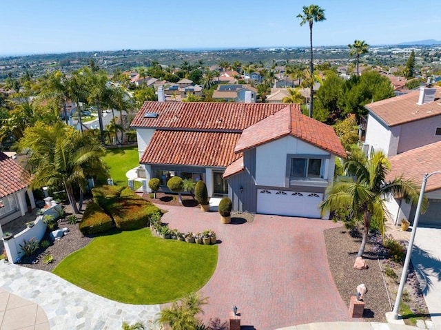 birds eye view of property featuring a residential view