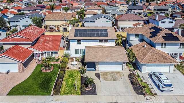bird's eye view featuring a residential view