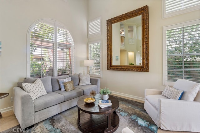 20904 Parkside, Lake Forest, CA 92630 - living room with baseboards and plenty of natural light