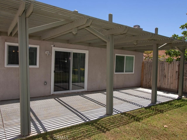 41187 Via Cedro, Murrieta, CA 92562 - view of patio / terrace featuring a pergola and fence