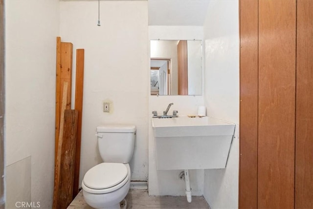 bathroom with a sink and toilet