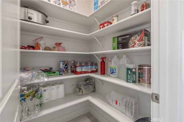 view of pantry