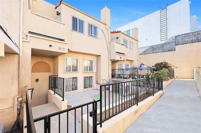 exterior space with fence