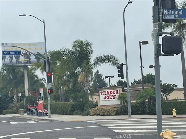 2935 Westwood Blvd, West Los Angeles, CA 90064 - view of road featuring street lights, sidewalks, traffic signs, and traffic lights