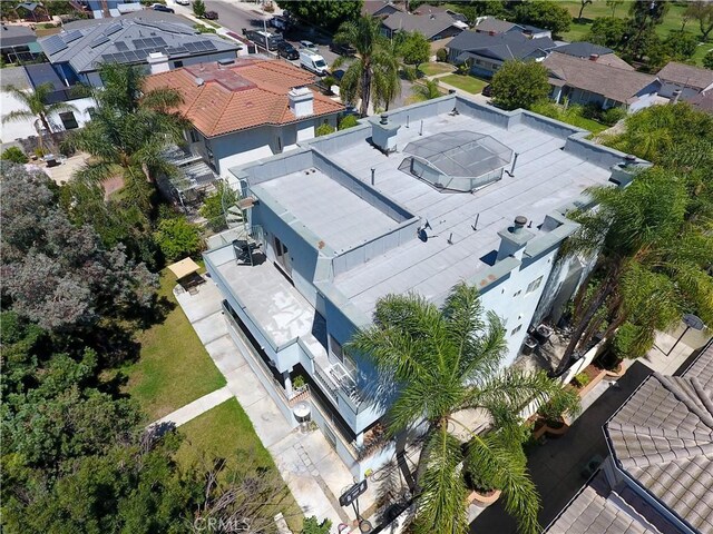 bird's eye view featuring a residential view