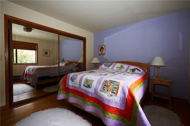 1612 Linden Dr, Pine Mountain Club, CA 93222 - bedroom with baseboards and wood finished floors