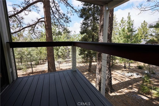 1612 Linden Dr, Pine Mountain Club, CA 93222 - view of wooden deck