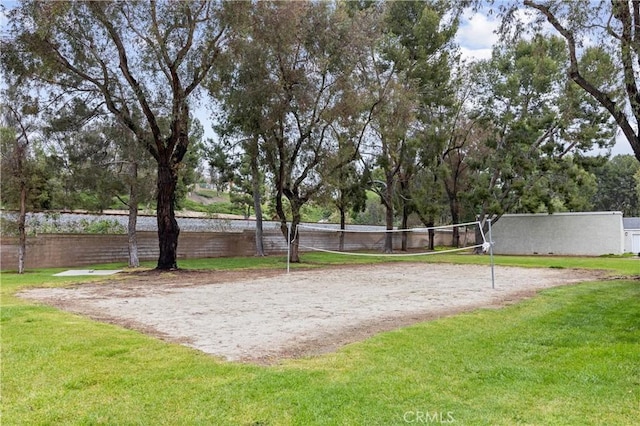 5879 Portsmouth Rd Unit 250, Yorba Linda, CA 92887 - view of home's community with volleyball court, a lawn, and fence