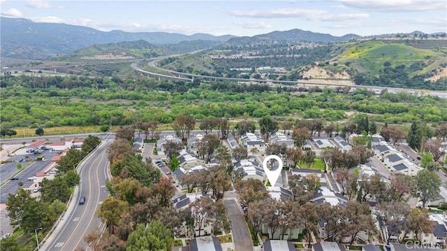 5879 Portsmouth Rd Unit 250, Yorba Linda, CA 92887 - aerial view with a mountain view and a residential view
