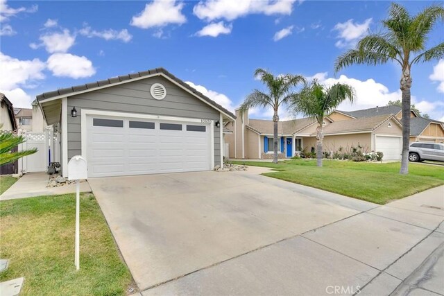 10830 Sundance Dr, Rancho Cucamonga, CA 91730 - ranch-style home featuring driveway, a front yard, and fence