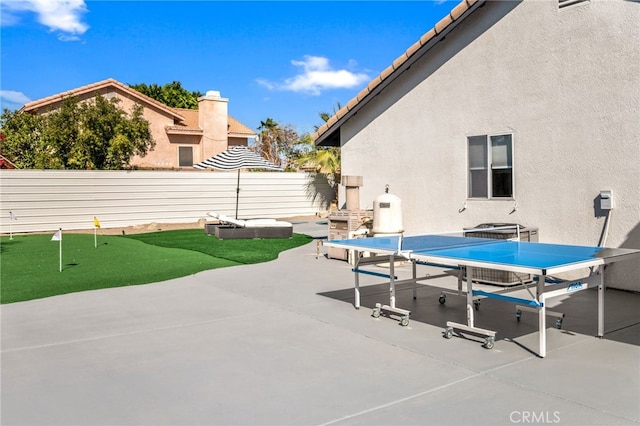 view of patio / terrace with a fenced backyard