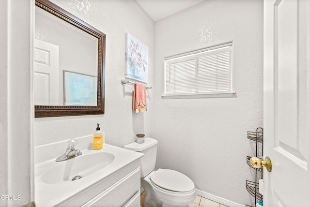 2210 Via Loma, Camarillo, CA 93012 - bathroom featuring vanity, tile patterned floors, and a textured wall