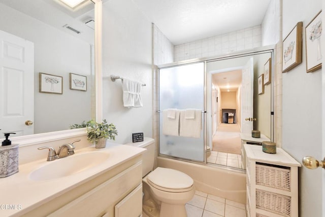 2210 Via Loma, Camarillo, CA 93012 - full bath with vanity, combined bath / shower with glass door, and tile patterned floors