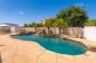 2210 Via Loma, Camarillo, CA 93012 - view of swimming pool featuring a patio and a fenced backyard