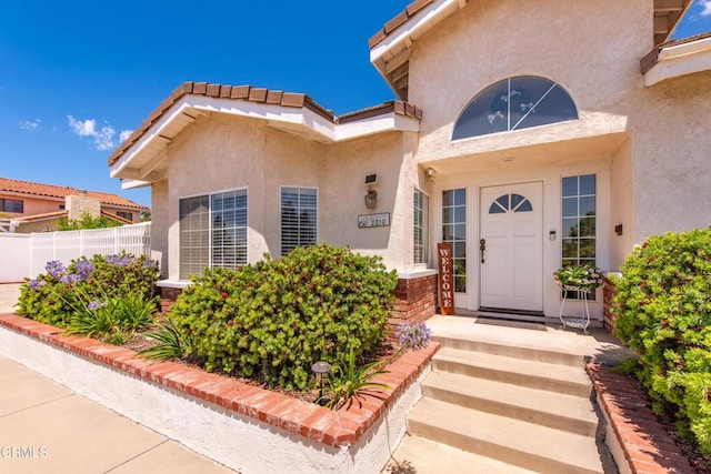 2210 Via Loma, Camarillo, CA 93012 - doorway to property with stucco siding