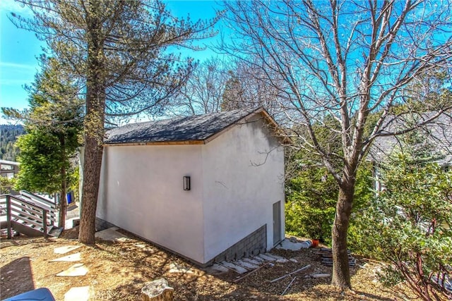 view of outbuilding with an outbuilding