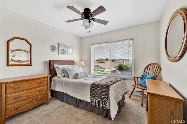 937 Carnation Ave, Costa Mesa, CA 92626 - bedroom with light carpet and ceiling fan