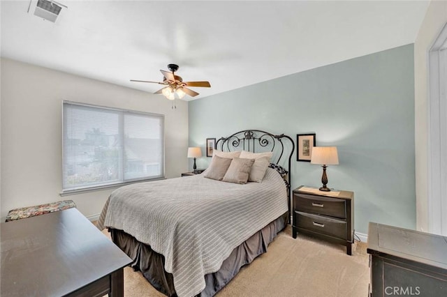 937 Carnation Ave, Costa Mesa, CA 92626 - bedroom with light carpet and ceiling fan