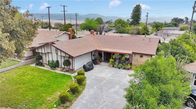 1844 Alston Ave, Colton, CA 92324 - aerial view of property and surrounding area featuring a mountain backdrop