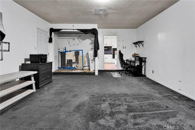 1844 Alston Ave, Colton, CA 92324 - workout area featuring a textured ceiling and carpet flooring
