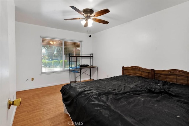 1844 Alston Ave, Colton, CA 92324 - bedroom featuring wood finished floors and ceiling fan