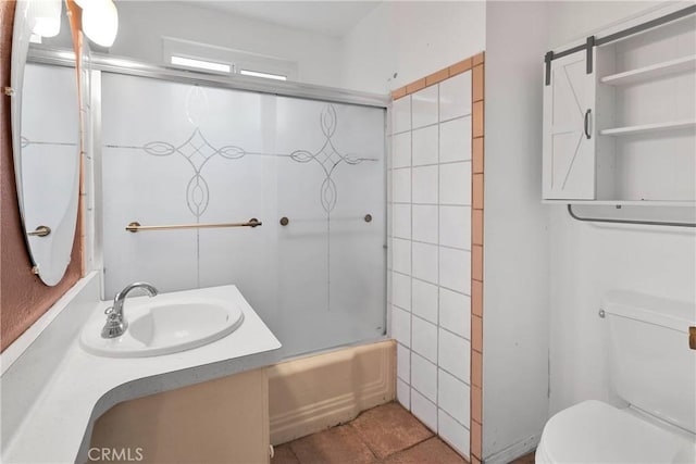 1844 Alston Ave, Colton, CA 92324 - bathroom featuring vanity and bath / shower combo with glass door