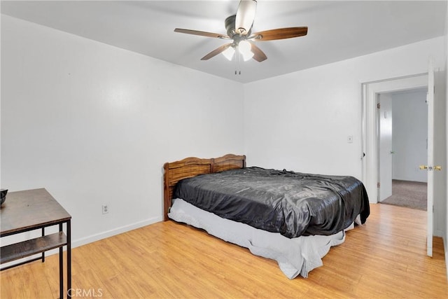 1844 Alston Ave, Colton, CA 92324 - bedroom featuring light wood-type flooring and a ceiling fan